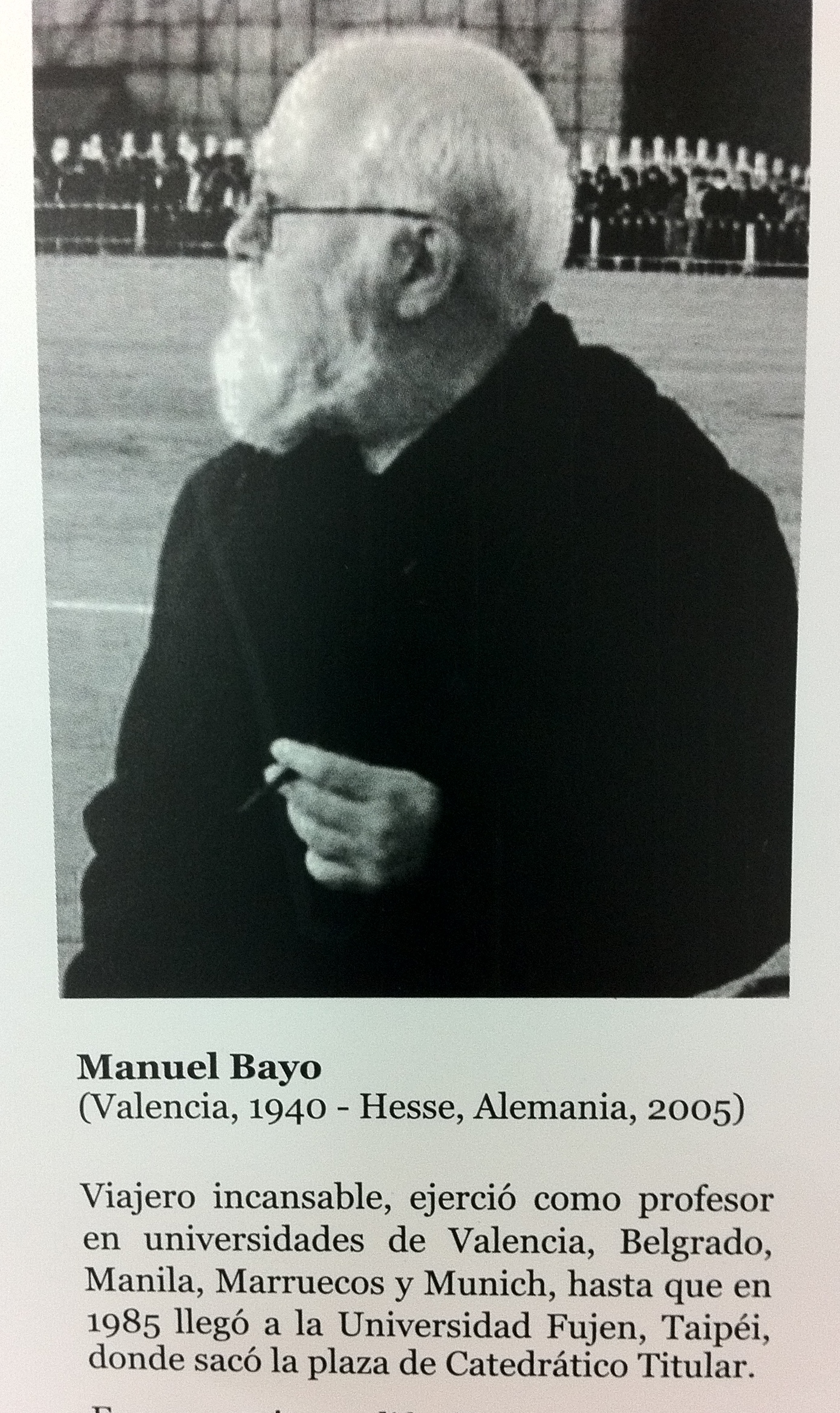 Homenaje al profesor Manuel Bayo