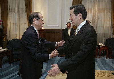 Encuentro entre el presidente Ma Ying-jeou y Mitsuo Ohashi