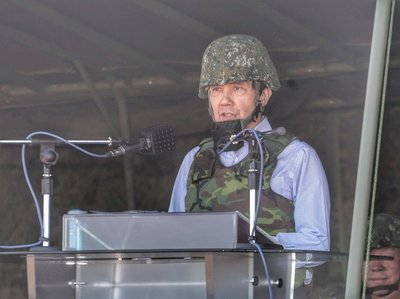 Ma Ying-jeou presente en los Ejercicios Militares Han-Kuang