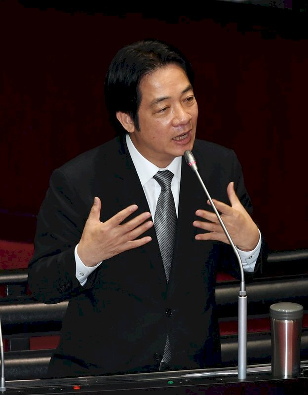 William Lai dice que el mundo ve a China Continental como una potencia opresora