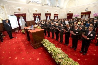 Tres salas de la Oficina Presidencial llevarán el nombre de tres figuras históricas de Taiwán