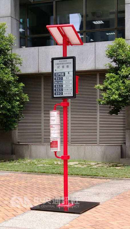Parada de autobus a energía solar