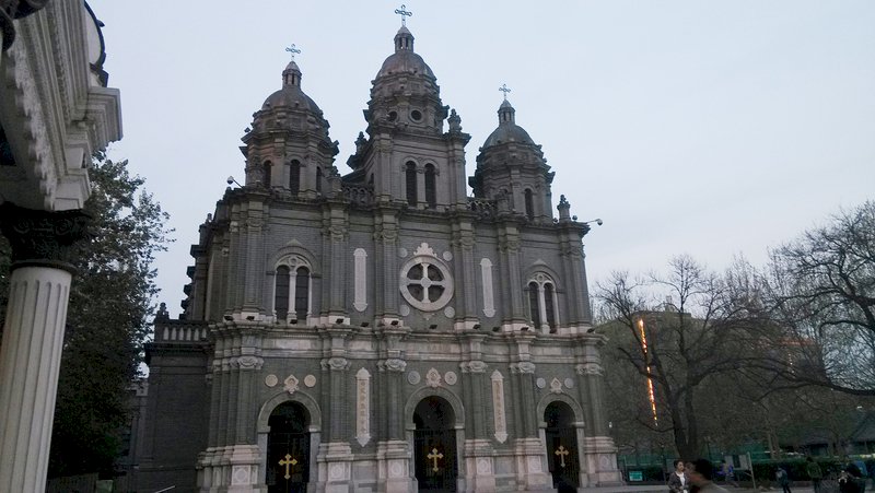 Catedral de San José, en el barrio pekinés de Wangfujing. (Foto: CNA)