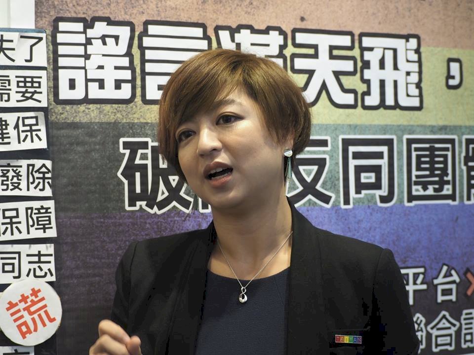 Jennifer Lu, veterana activista por los derechos de los homosexuales en Taiwán. (Foto: RTI)
