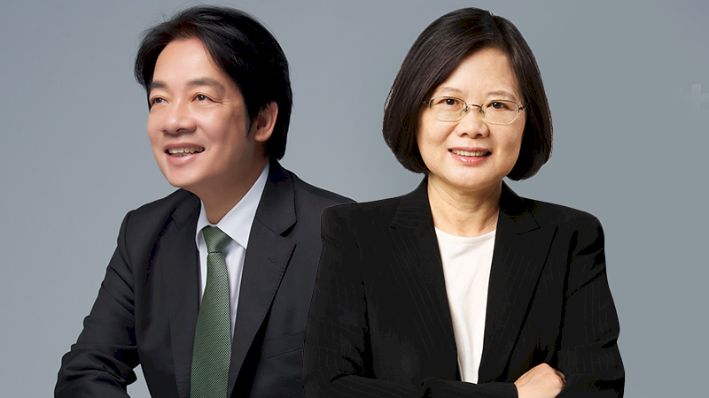 William Lai y Tsai Ing-wen se disputaron la candidatura del PDP a las presidenciales. (Foto: Facebook)