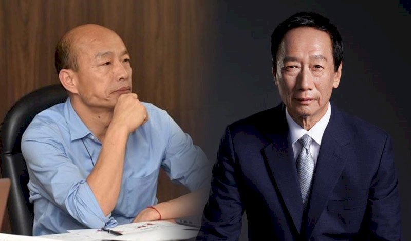 Han Kuo-yu (izda) y Terry Gou (dcha) (Foto: RTI)