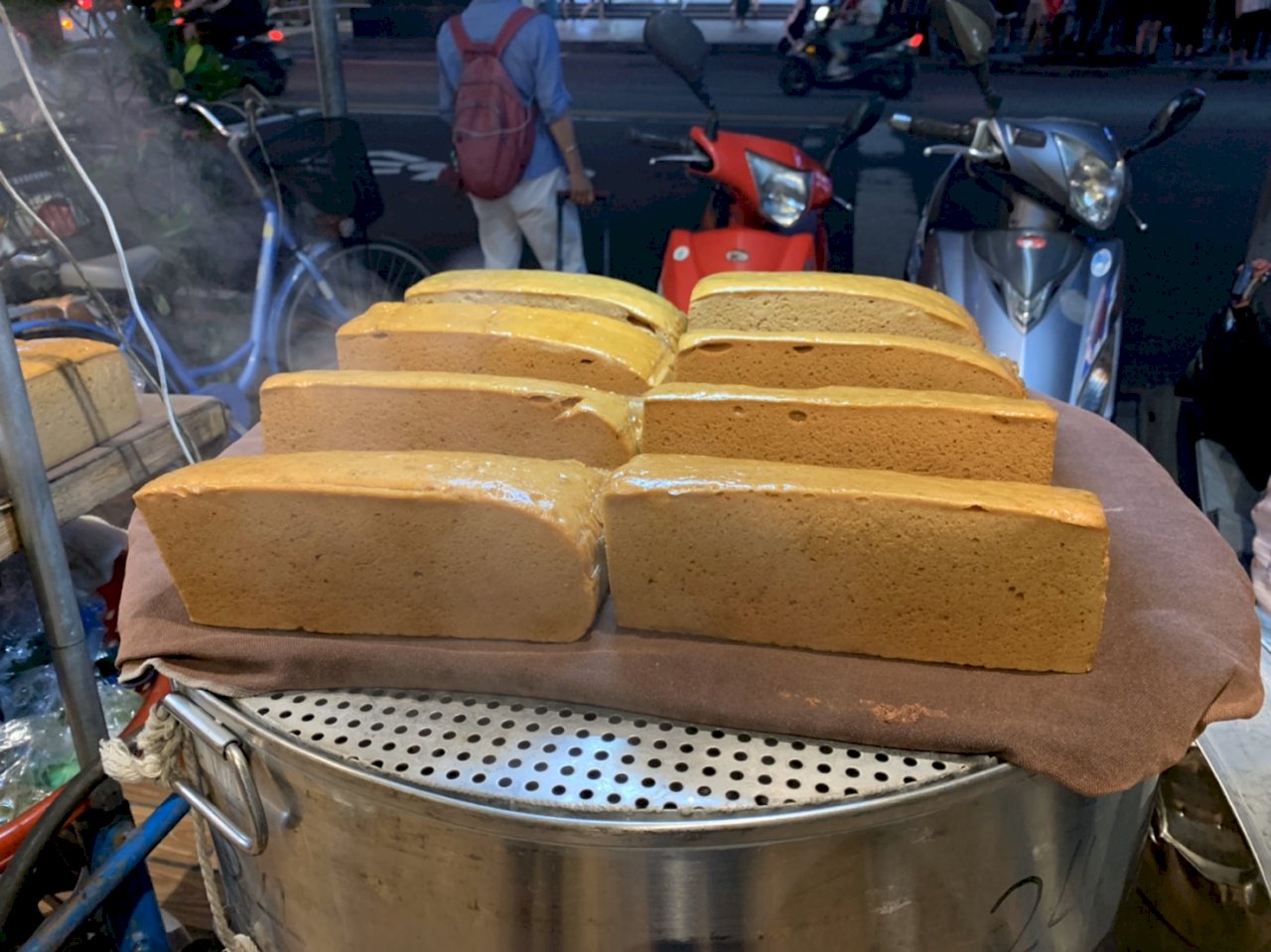 El pastel de azúcar moreno