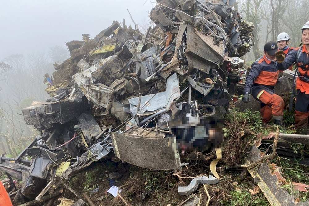 Ocho muertos en el accidente de un helicóptero militar en Taiwán