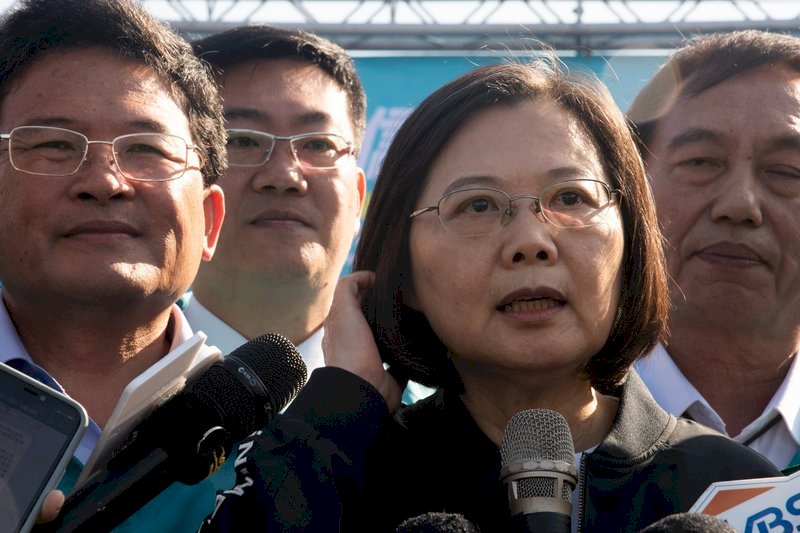 La prensa extranjera consulta a Tsai sobre las relaciones del Estrecho durante su gran gira electoral
