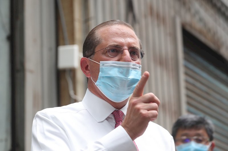 Alex Azar reafirma la cooperación con Taiwán en la producción de vacunas y medicamentos
