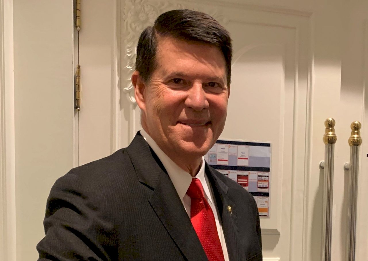 El subsecretario de Estado de EE.UU., Keith Krach, en Taiwán