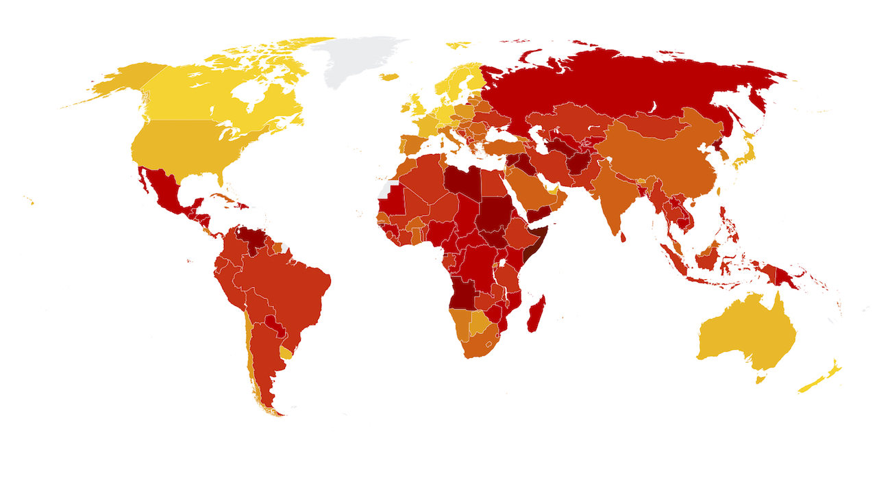 Taiwán ocupa el puesto 28 en índice internacional de integridad y transparencia