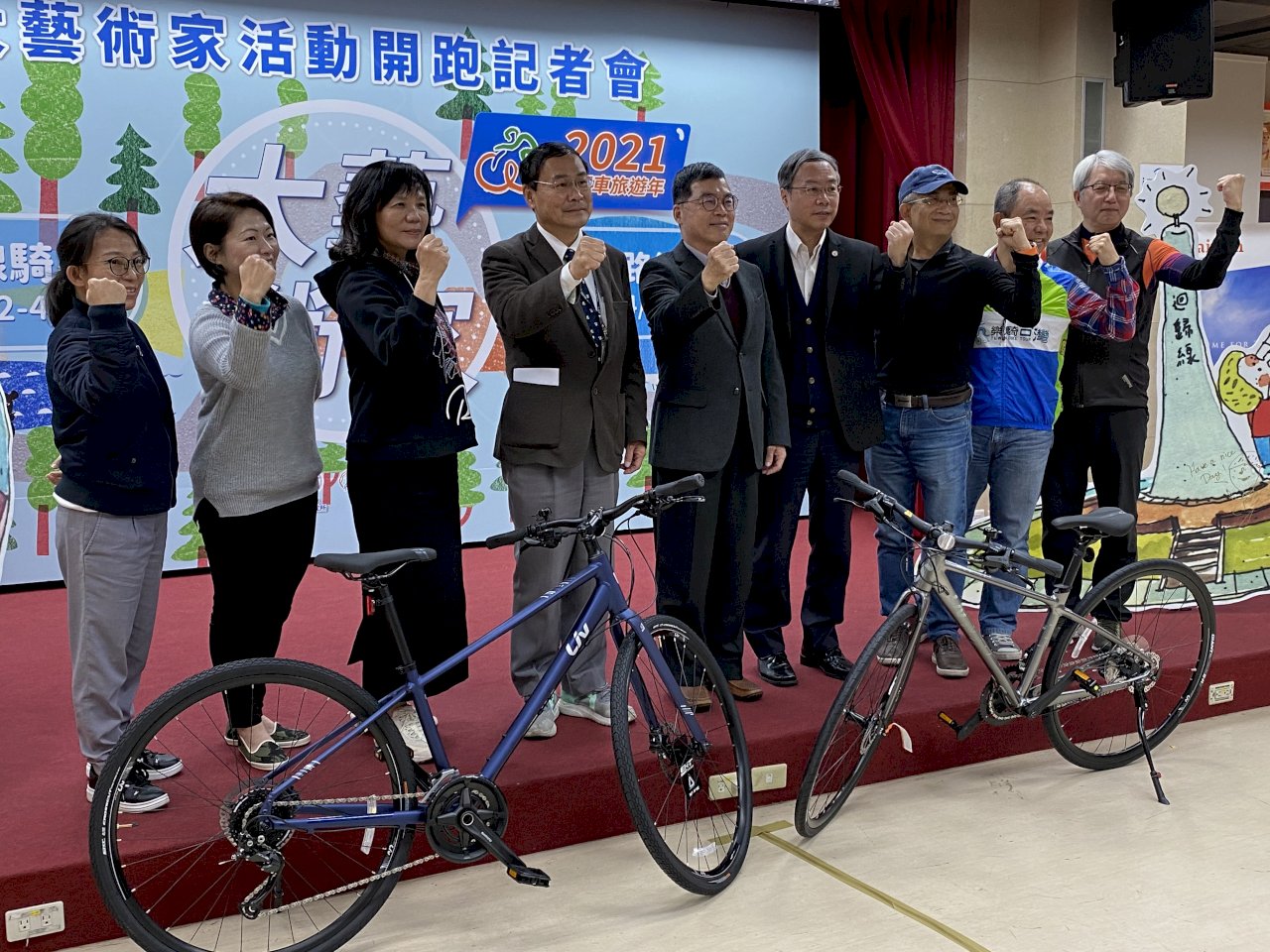 Taiwán promueve el arte en bicicleta