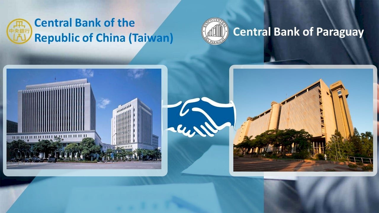 Bancos centrales de Taiwán y del Paraguay firman acuerdo de cooperación