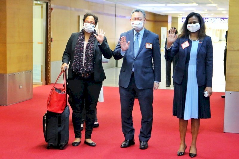 La presidenta de la Cámara de Representantes de Belice está de visita oficial en Taiwán