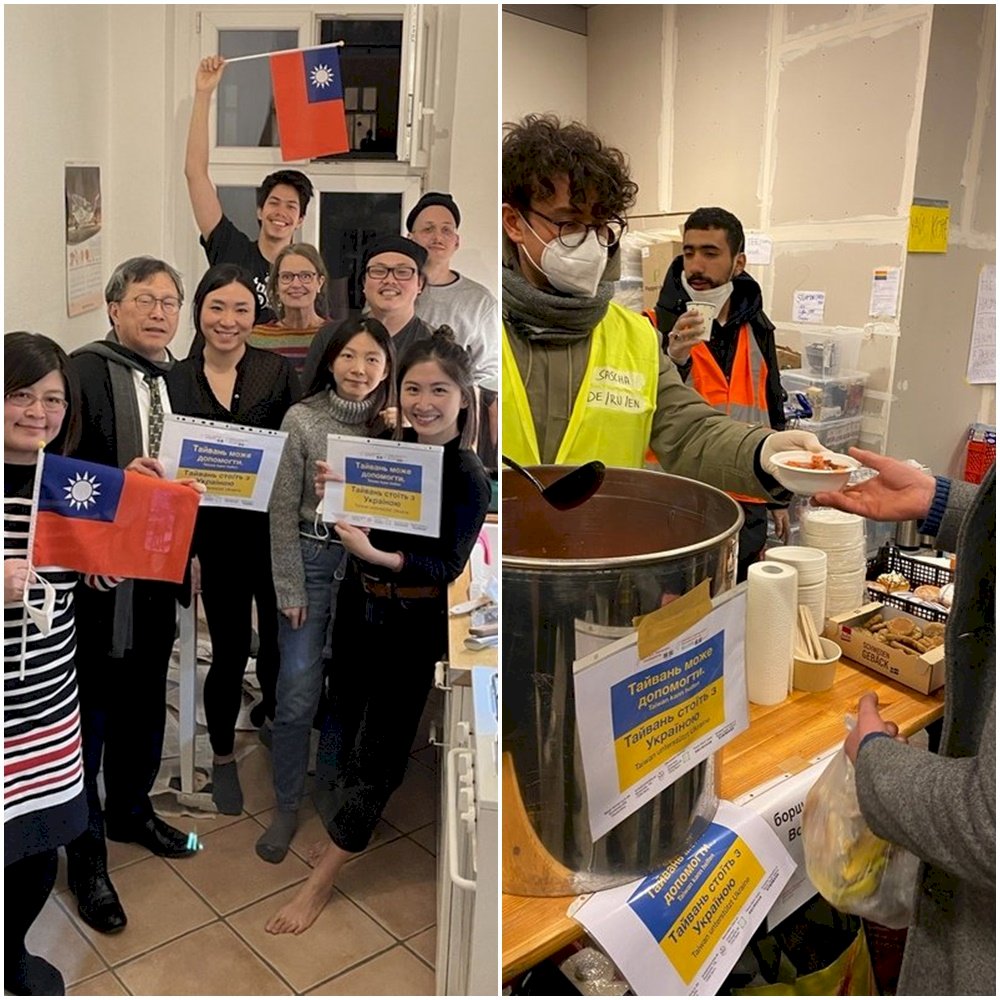 Las comunidades taiwanesas de Alemania y Austria envían comida a refugiados ucranianos