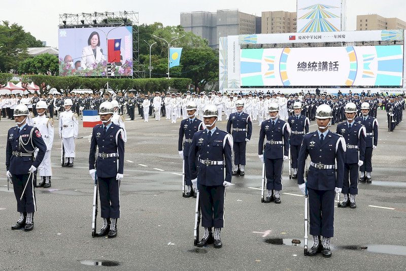 La ceremonia de celebración por los 111 años de fundación de la República de China (Taiwán)