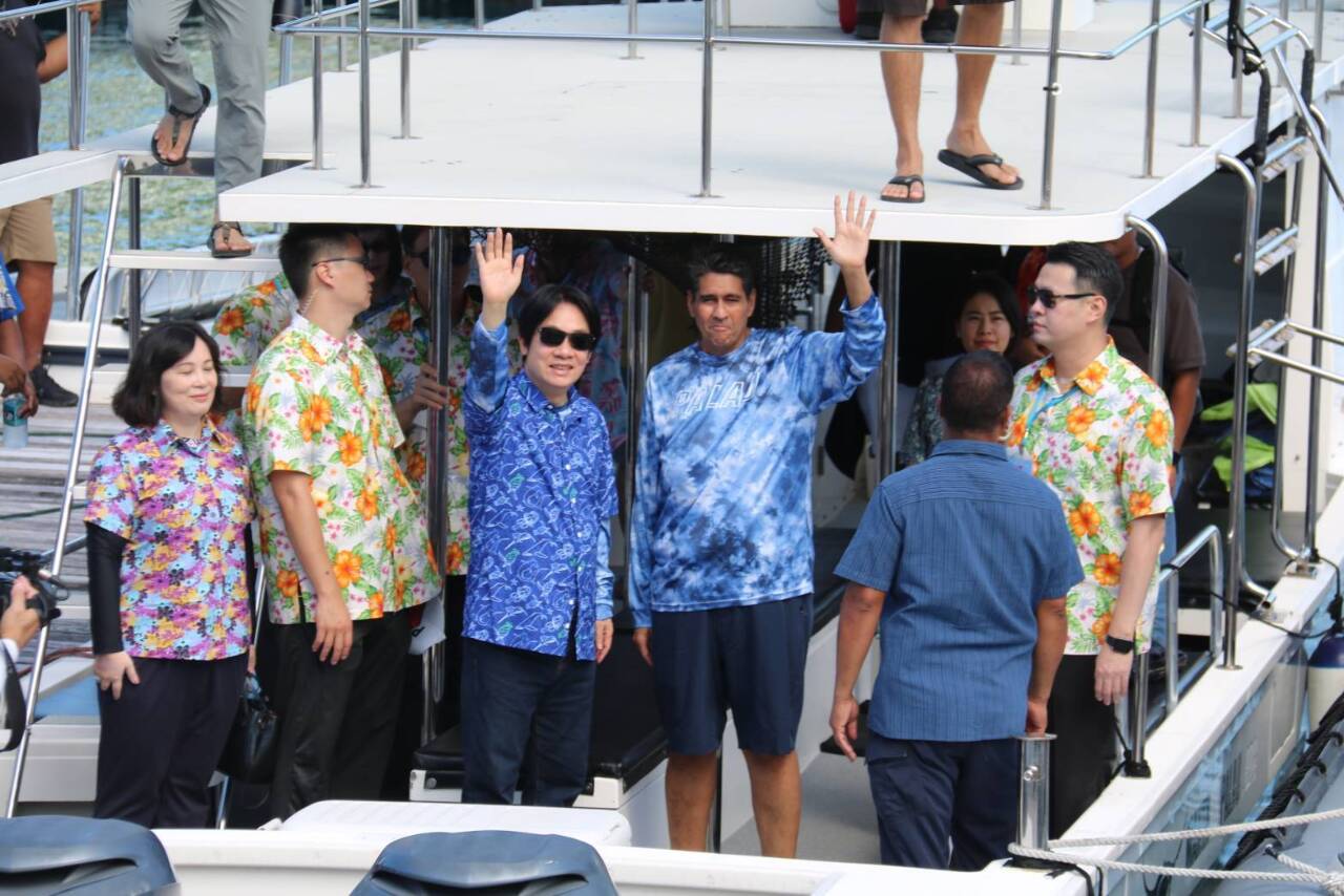 El vicepresidente William Lai visita las islas Chelbacheb en Palaos