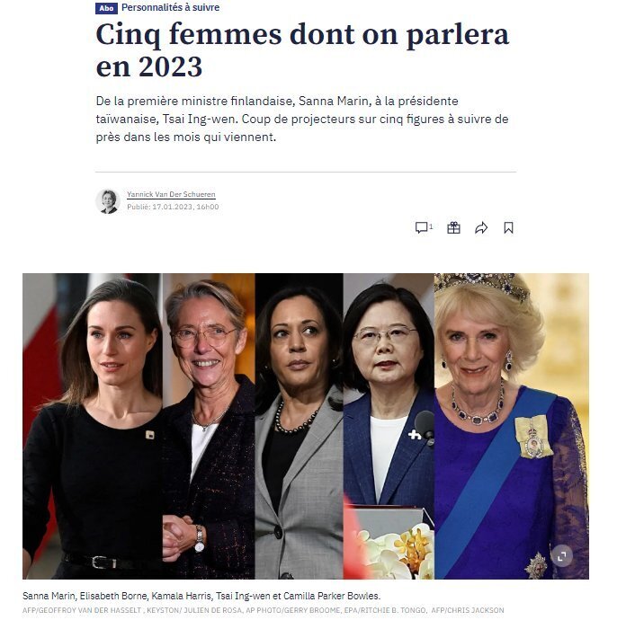 Tsai Ing-wen entre las cinco mujeres más influyentes de 2023 según medios suizos
