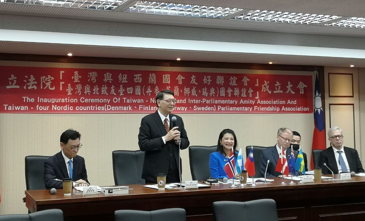 El Yuan Legislativo crea sendas alianzas con parlamentos de Nueva Zelanda y cuatro países noreuropeos