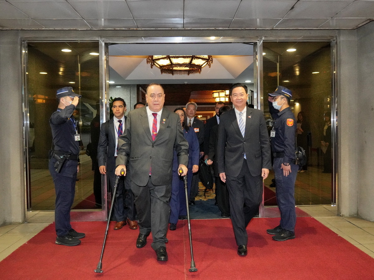 El presidente guatemalteco Alejandro Eduardo Giammattei se encuentra de visita oficial en Taiwán