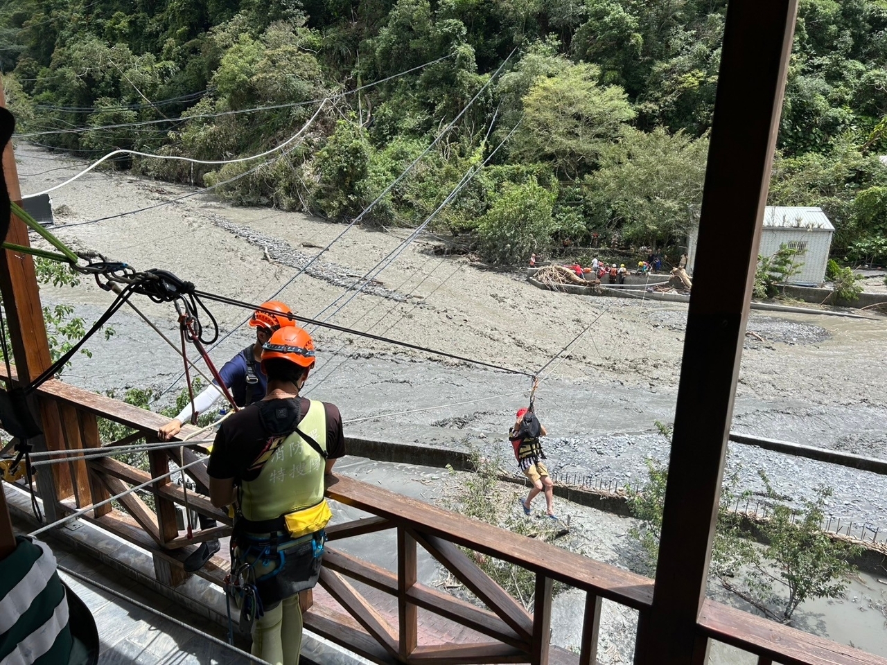 Todavía quedan 116 personas atrapadas en el condado de Nantou por las lluvias de los últimos días