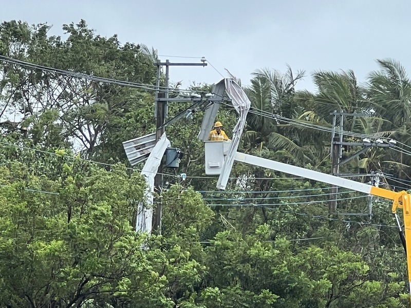 Unos 7000 hogares todavía siguen sin electricidad tras el paso del tifón Haikui