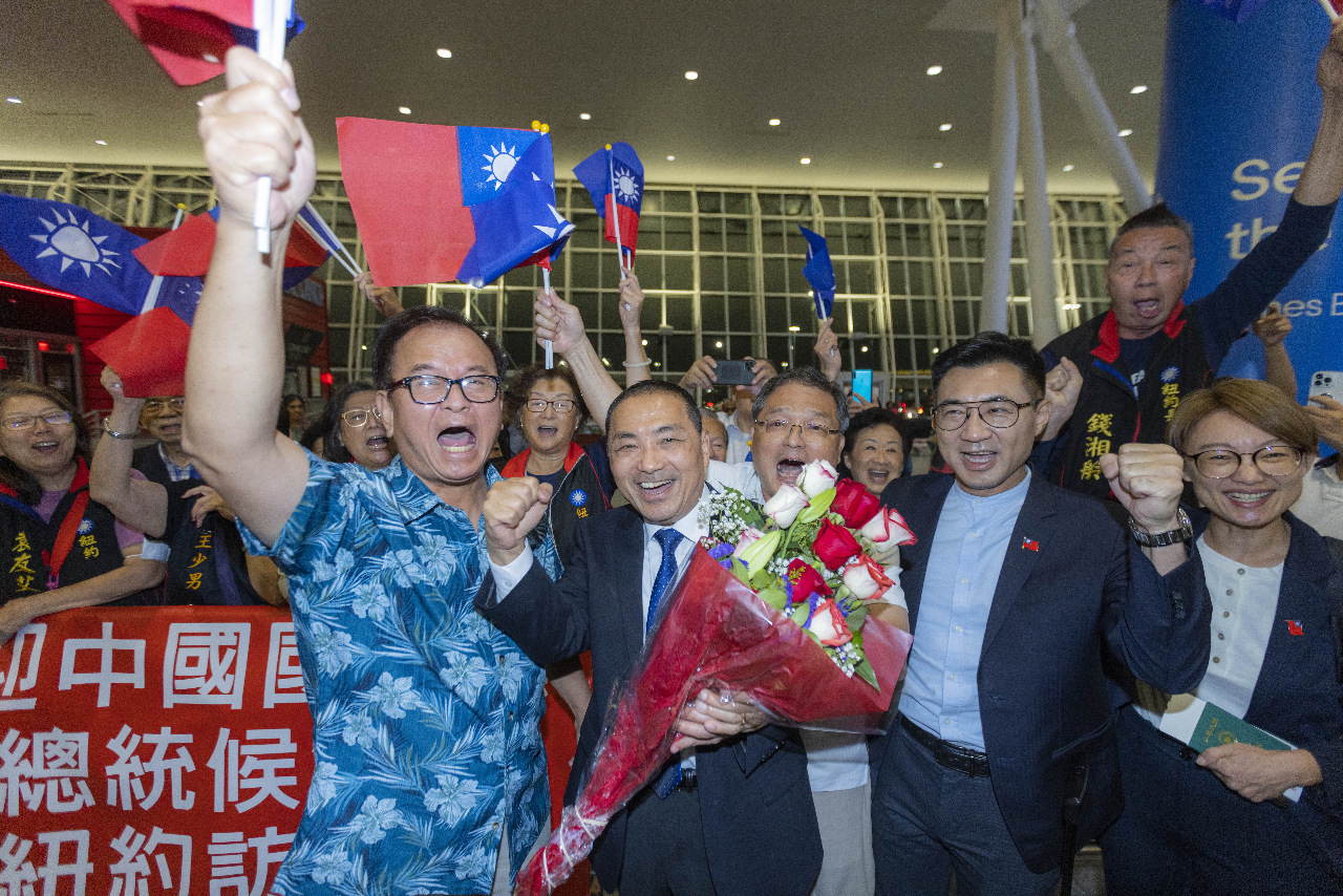 Hou Yu-ih llega a Nueva York, primera parada de su gira estadounidense