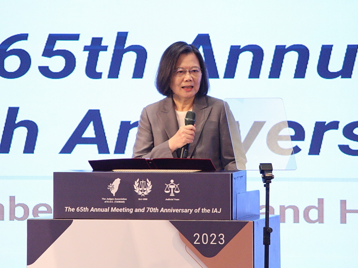 Tsai Ing-wen asegura que Taiwán comprende mejor que nadie la importancia de la independencia judicial