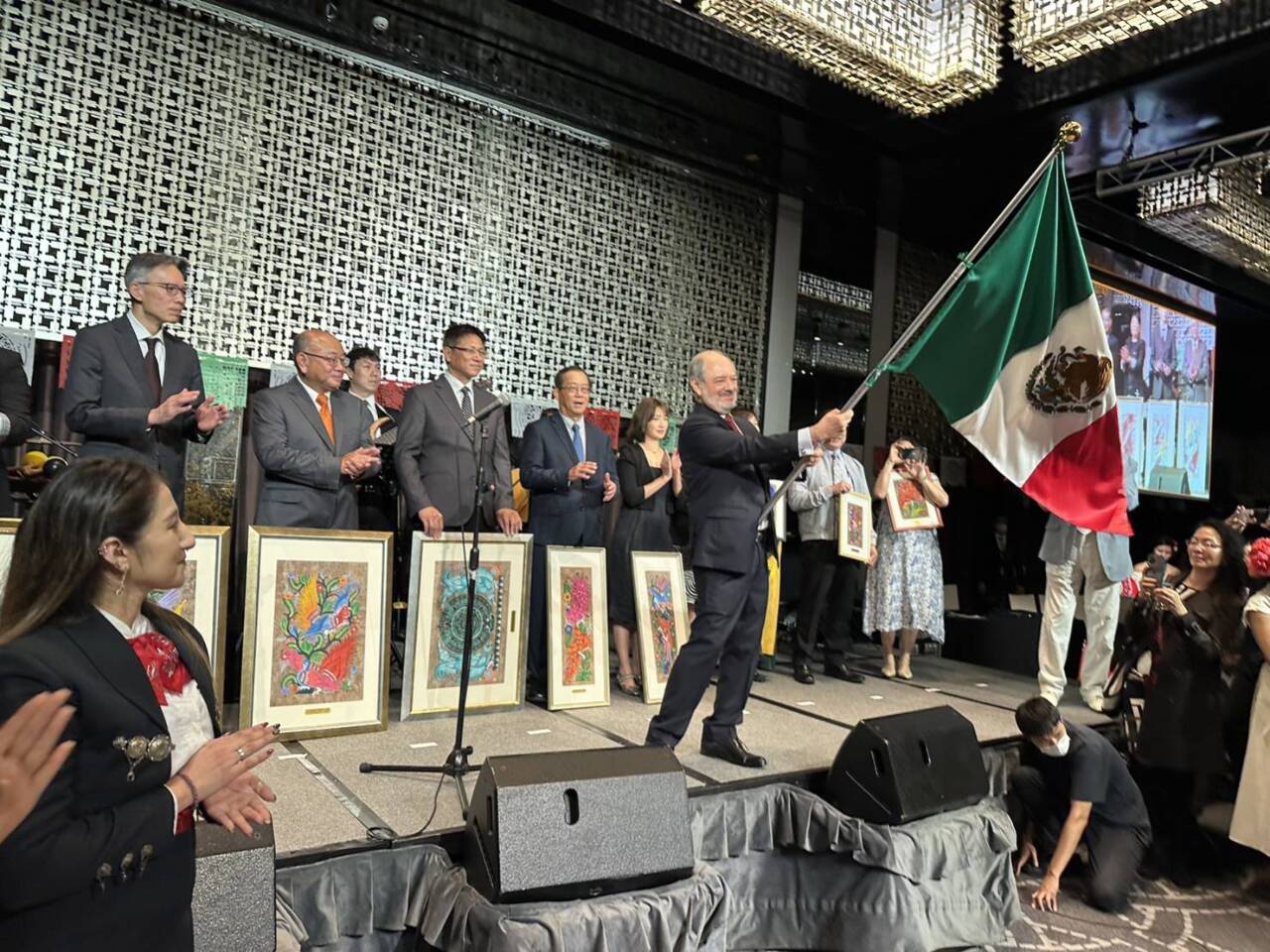 La ceremonia de celebración por la Independencia de México