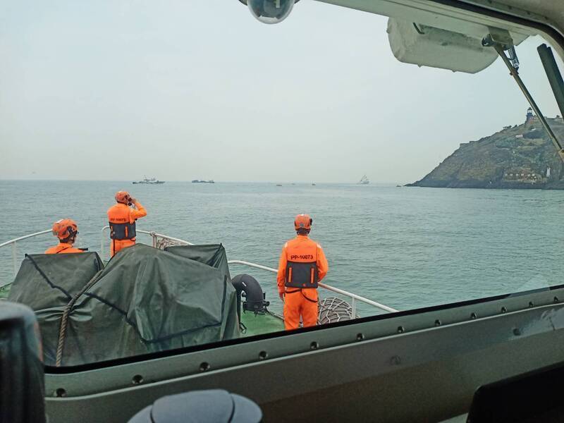La Guardia Costera rescata a cuatro marineros de un pesquero chino en Kinmen
