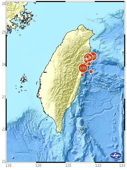 Las réplicas del terremoto se estabilizan en cantidad y magnitud pero no se descarta un gran terremoto en la zona de Chiayi