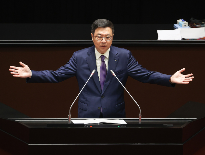 Cho Jung-tai presenta su primer informe de política general ante el Yuan Legislativo