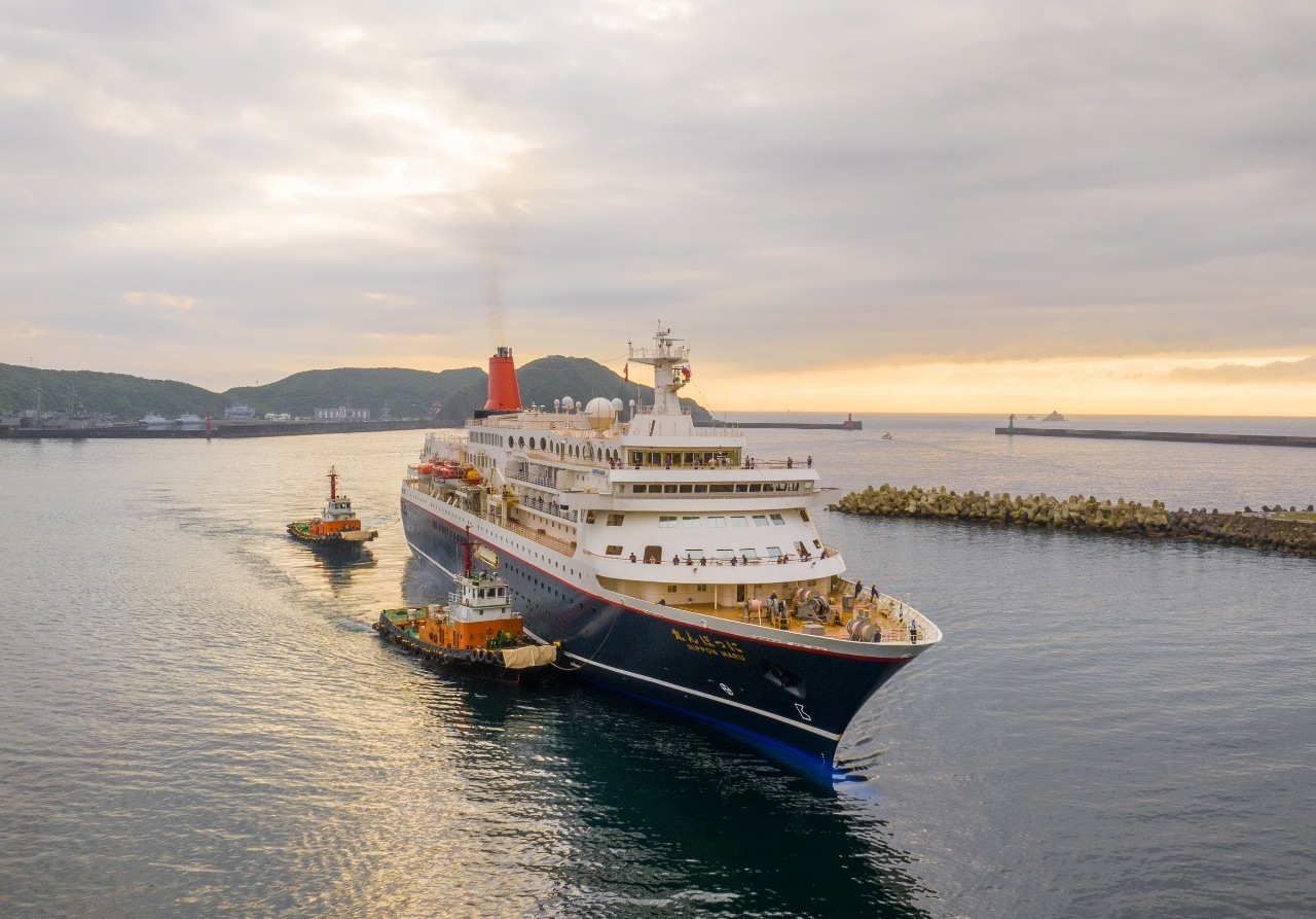 El Puerto de Suao para recibir el viaje inaugural del crucero 