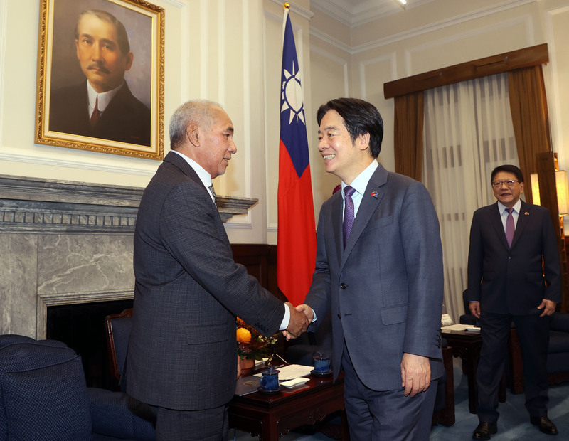 Lai Ching-te recibe al presidente de la Cámara de Representantes de Islas Marshall y su delegación