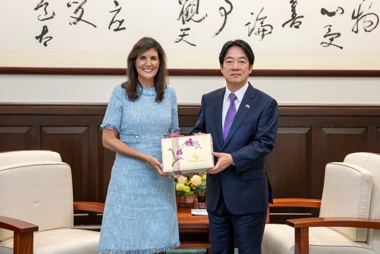 Nikki Haley es recibida por el presidente Lai y aboga por prepararse para la 