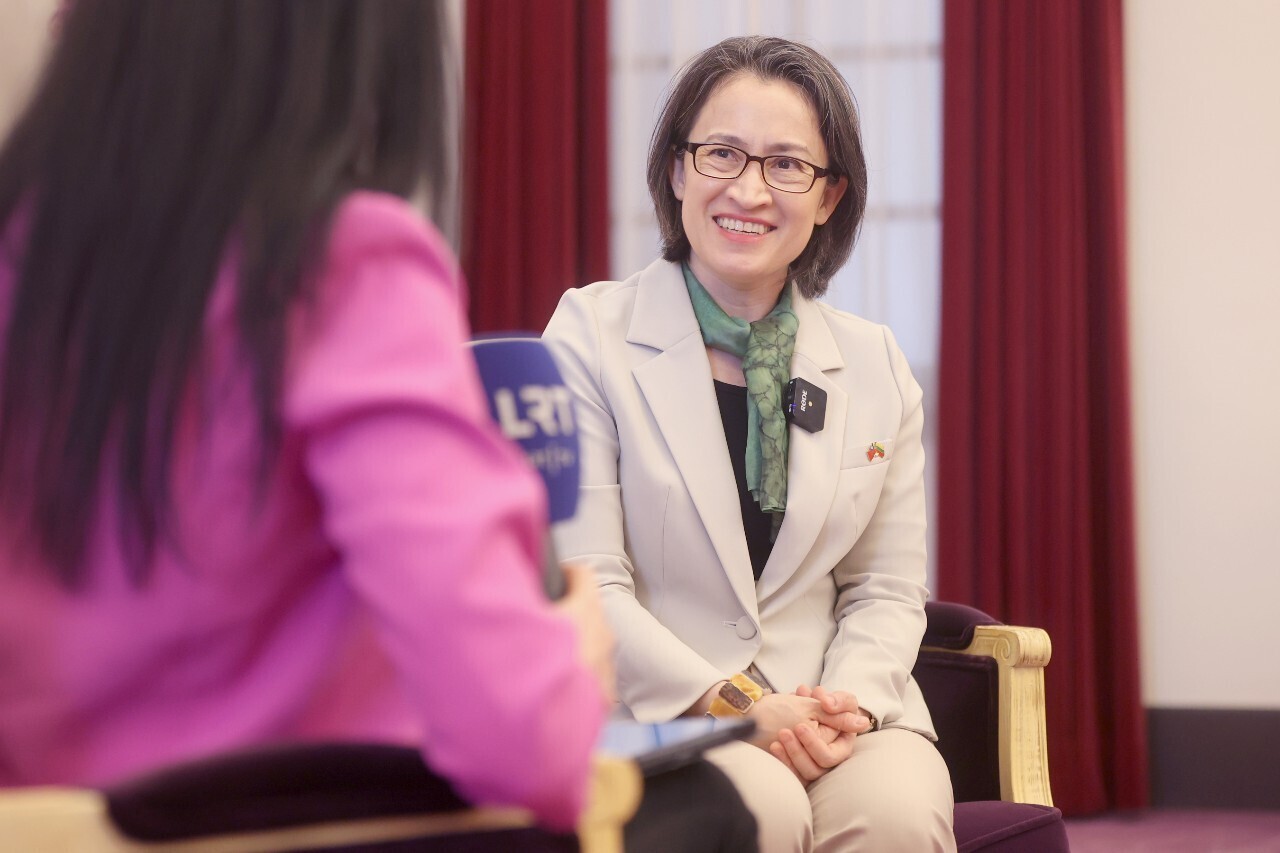 Hsiao Bi-khim concede una entrevista a la televisión nacional lituana y agradece el apoyo a Taiwán