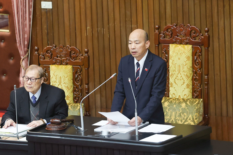 El PDP pedirá la revocación de Han Kuo-yu acusándolo de actuación inconstitucional como presidente del Legislativo