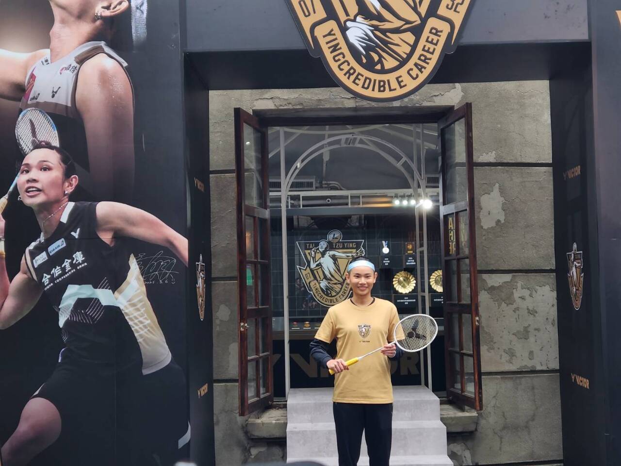 Tai Tzu-ying asiste a una exhibición especial en homenaje a su carrera
